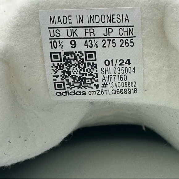 Adidas Women's Sz 10.5= Men 9.5 Gazelle Bold Shoes - Collegiate Green (IF7160) - Picture 10 of 10